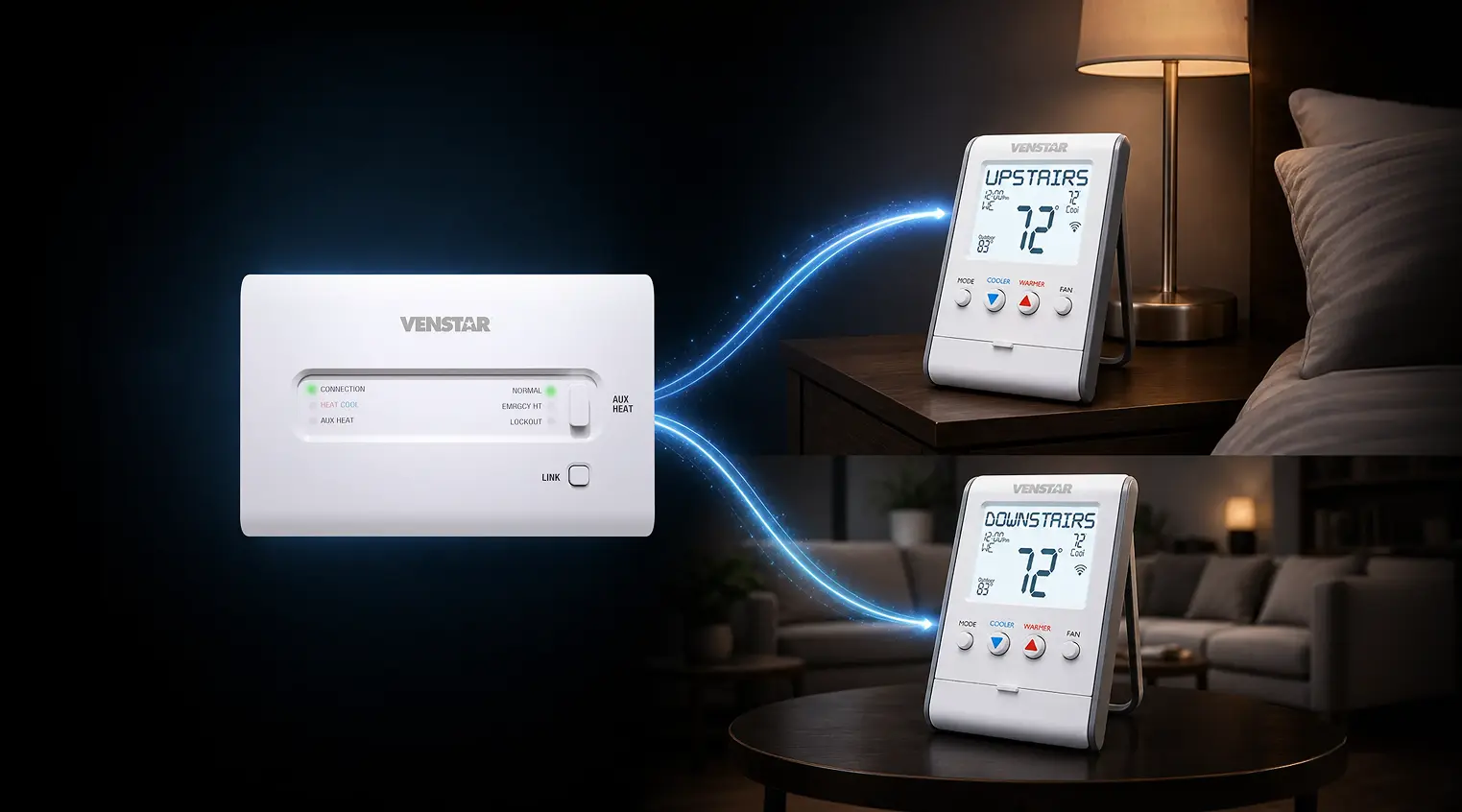 Two Floors, One Thermostat