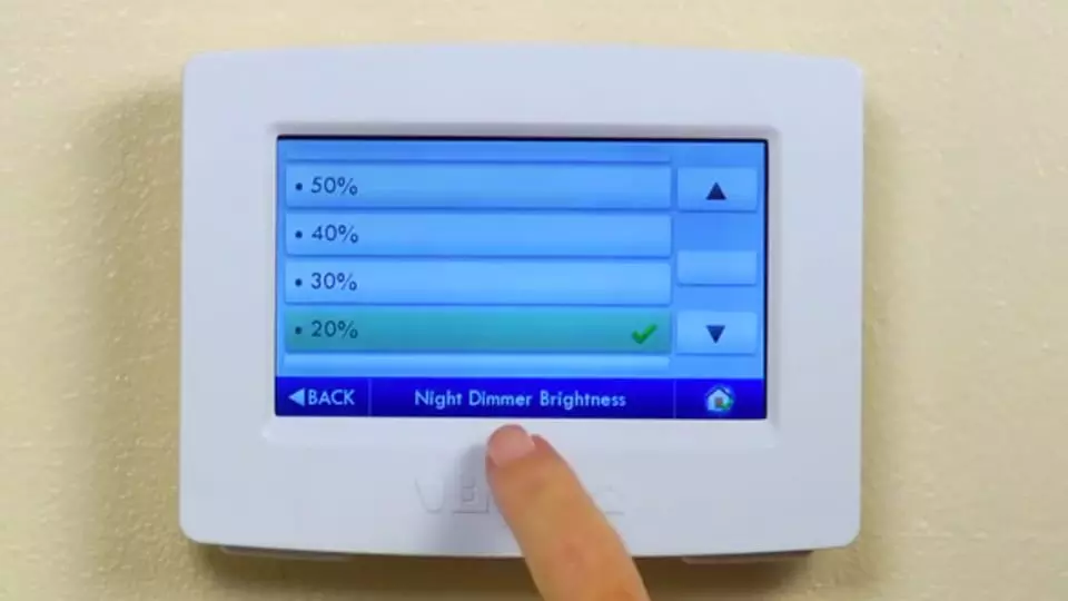 Setting up the Nighttime Dimmer