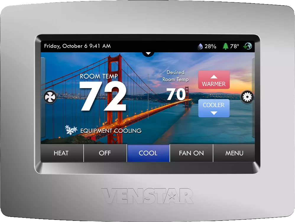 Silver ColorTouch Thermostat