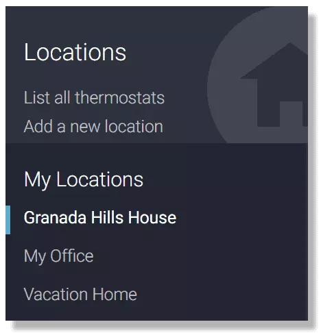 Skyport Cloud control for multiple thermostat locations